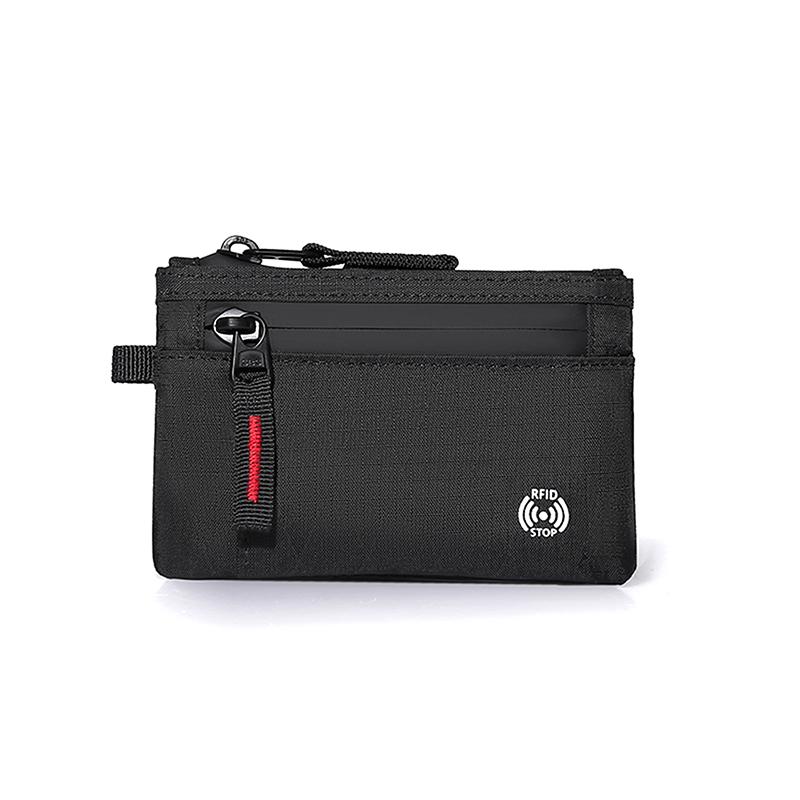 Rfid Держатель для кредитных карт Мужской короткий кошелек на молнии для монет X-Pac Мини дорожный кошелек Мужской тактический кошелек Кошелек для монет
