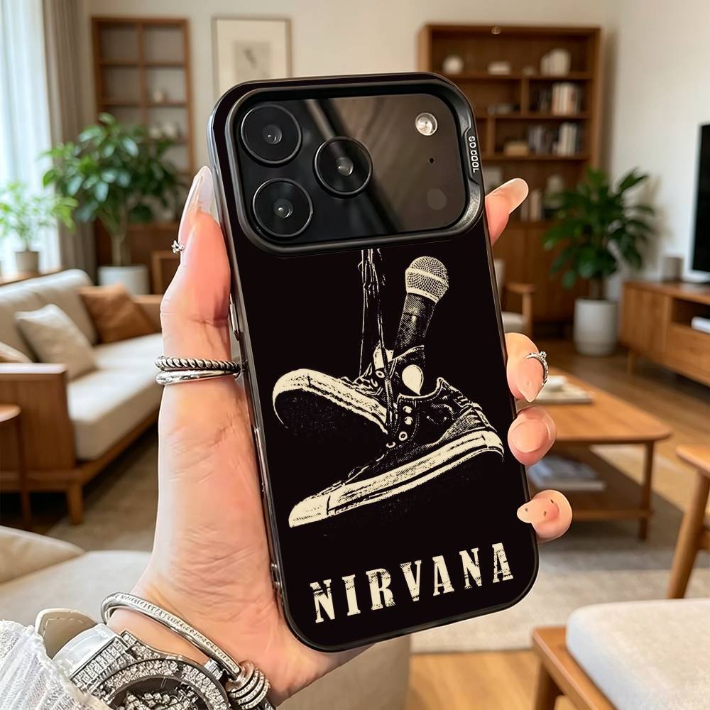 Nirvana Рок-певец B-Band Подарок Чехол для телефона Для iPhone 17,16,15,14,13,12,11Plus,Pro Max,XS,Цветной Серебряный Чехол для телефона Funda Cover