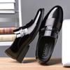 Mirror Leather Shoes Men's Leather Shoes Business Casual Soft Leather Men's Dress Medium Old Dad Leather Shoes Men's