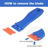 Glue Removal Scraper Set Multifunctional Glass Cleaning Scraper Car Film Application Tools For Decals Stickers Dirt Removal