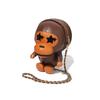 A Bathing Ape Детский Мило Мультяшная Обезьянка Алмазное Украшение Сумка Женская Сумка Через Плечо Коричневая 0ZXBGWX30189Q