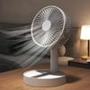 4 Speed Adjustable Desktop Table Fan Strong Wind Mini USB Fan Outdoor Camping