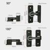 Keyless Twist Locks Zinc Alloy Rotate Bolt Lock 90/180 Degree Gate Latches Privacy Catch Latch Luminous Door Hardware Gate Lock