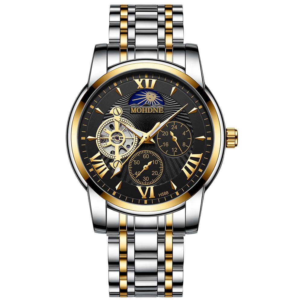 BINBOND Skeleton Reloj Mechanical Wristwatches For Men Luxury Luminous Waterproof Precise Automatic Tourbillon Men's Watch