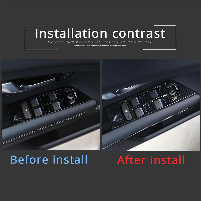 For Land Rover Range Rover Evoque 2012-2018 Car Door Window Button Panel Cover Trim ABS Glass Lift Decoration Accessories