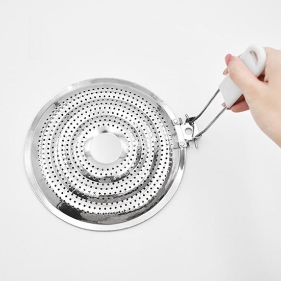 Диффузор для плиты из нержавеющей стали, защита посуды для газовых и электрических плит, равномерное распределение тепла, адаптер для индукционных плит