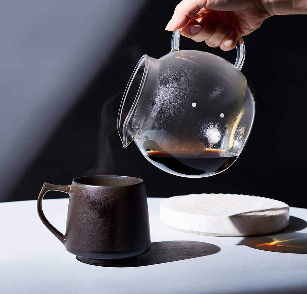 Cores Clear Glass Server 6 Cups C516 Coffee Pot Teapot Stylish Interior Easy To Pour