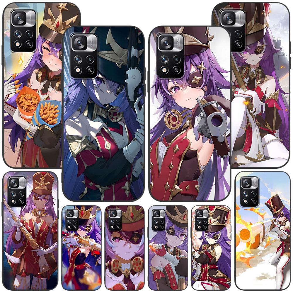 Чехол Chevreuse Genshin Impact для Xiaomi Redmi 10 10C 12C 9 Prime 9C 9A 12 10A 9T K40 Pro, черный мягкий чехол из ТПУ для мобильного телефона