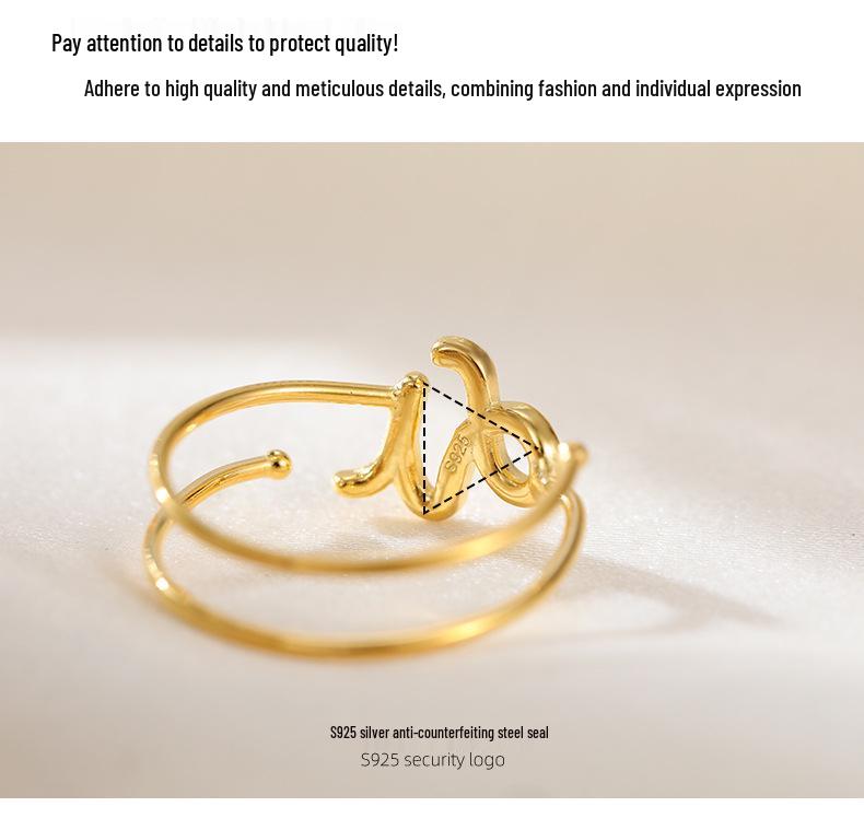 Кольцо Зодиака из серебра 925 пробы Banyan Tree, двухслойное: Элегантный, Унисекс, Модный Аксессуар на Указательный Палец