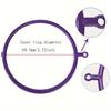 1pc Purple Plastic HK Bracelet Sizer Wrist Diameter Sizer for DIY Jewelry Making Loop Bracelet Measuring Tool
