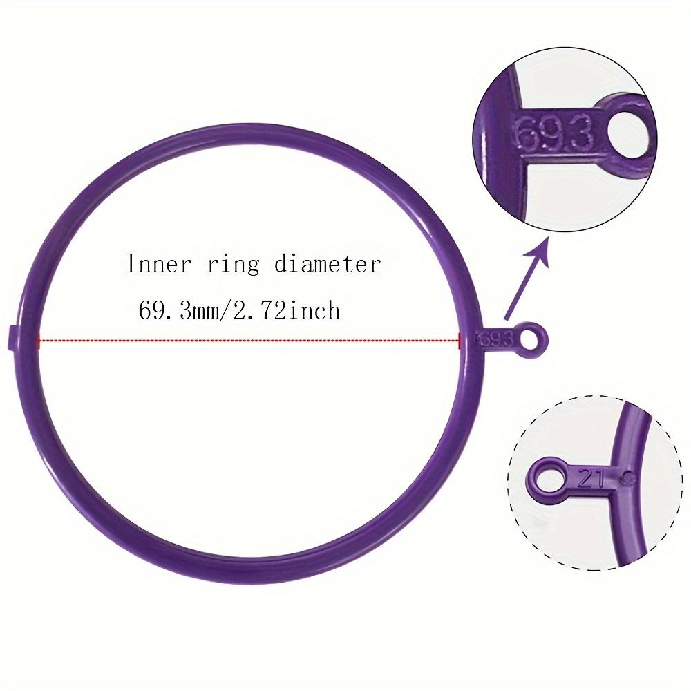 1pc Purple Plastic HK Bracelet Sizer Wrist Diameter Sizer for DIY Jewelry Making Loop Bracelet Measuring Tool