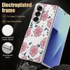 Винтажный чехол с цветочным узором 'Клевер' для Samsung Galaxy Z Fold 8 Ultra 7 6 5 Z Fold8 Fold7 Fold6 Роскошный Гибридный 3-в-1 Покрытие Кожаная Накладка Чехол для Телефона