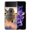 Интересные и Милые Животные Прыжки Чехол для Samsung Galaxy Z Flip 5 4 3 Ударопрочный Жесткий Чехол Телефон Z Flip 6 7 5G Z Flip 5
