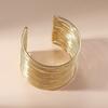 Metal Multi-layer Open Arm Ring Punk Wide Cuff Bangles Girl Jewelry Simple Exaggerated Geometric Pulseras Christmas Gift