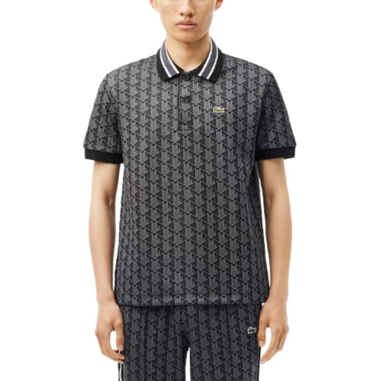 Lacoste Поло с жаккардовым монограммным узором DH1417-4PC