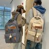 New Schoolbag Women's Simple Large-capacity Casual Backpack Male High School College Student Computer Backpack