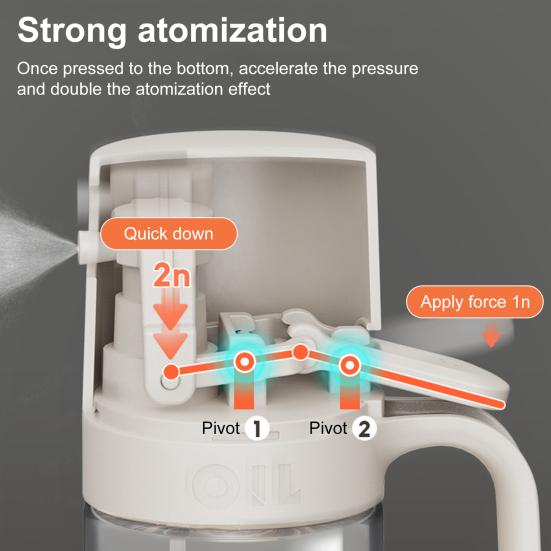 Распылитель тумана оливкового масла 180/250 мл, бутылка-распылитель масла без бисфенола А, кухонный гаджет для приготовления салатов во фритюрнице
