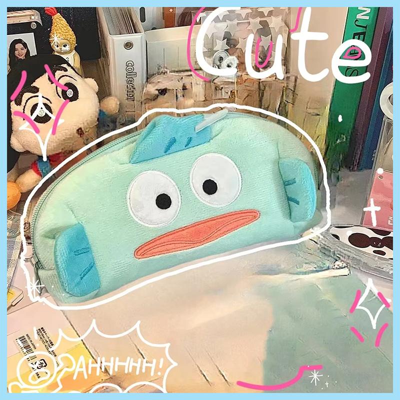 Милый пенал Sanrio Hangyodon Kawaii сумка для хранения косметики большой вместимости школьные канцелярские товары подарок для детей девочек мальчиков