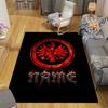 Custom Name,Eintracht Frankfurt Home Sofa Decoration for Living Room & Bedroom, Non‑Slip Play Flannel Floor Mat for Game Room