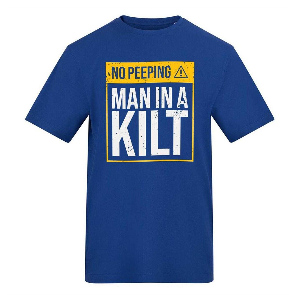 AWD Unisex Adult NO PEEPING - MAN IN A KILT T-Shirt