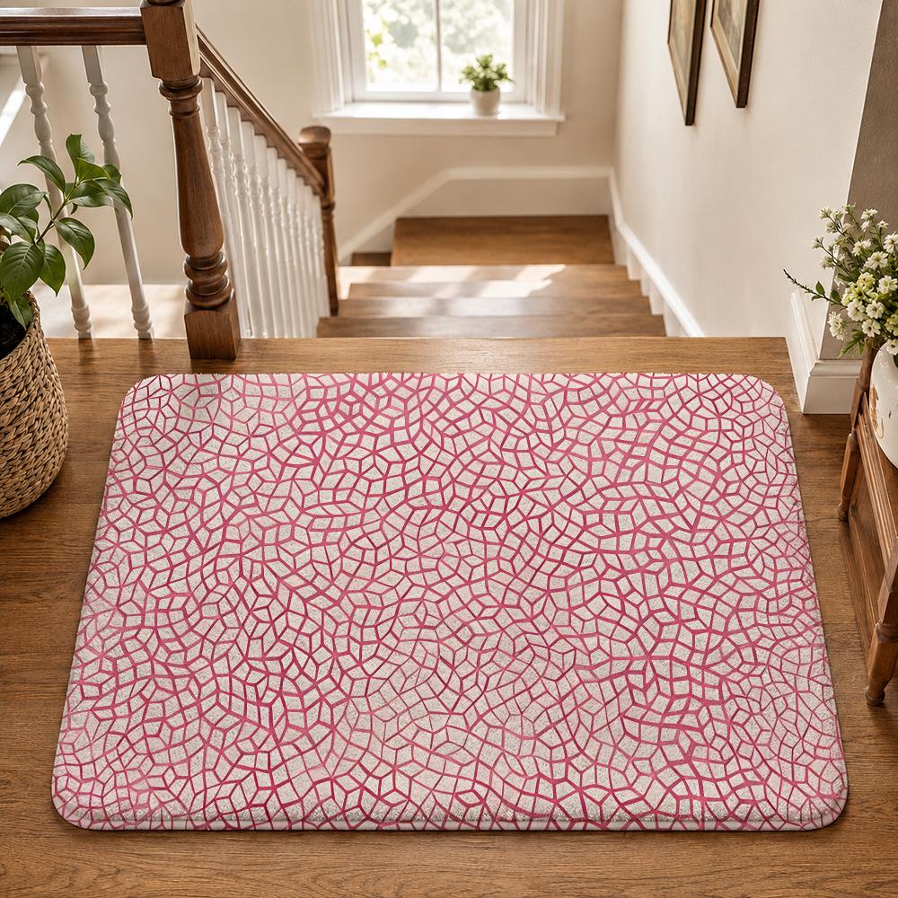 Kusama Yayoi Floor Mat Flannel Non-Slip Washable Soft Absorbent Rug For Bathroom Kitchen Bedroom Home Decor
