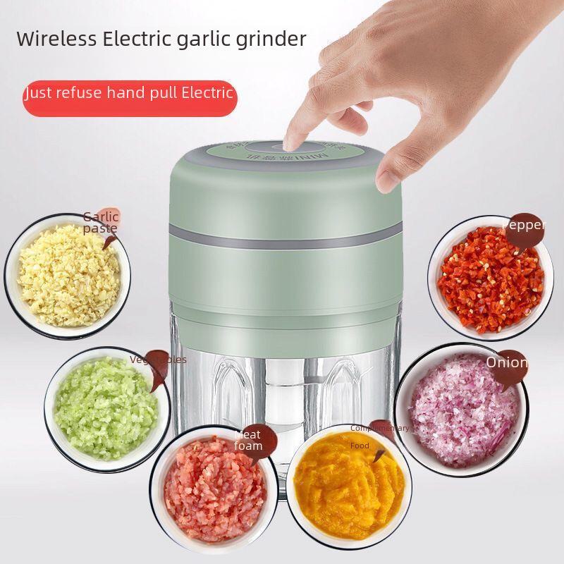 Беспроводная электрическая чесночница и мини-измельчитель