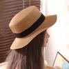 Sunshade Flat Tops Cap French Style Sun Hat Ins Straw Hat  Men and Women