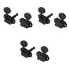 6 шт. колки для настройки струн 3L3R Металлические колки высокой прочности для электрогитары Черные