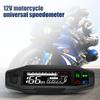 ZHIYUMotorcycle Speedometer Oil Gauge Tachometer Universal Digital Odometer Meter Instrument Cluster Turn Signal Light Indicator