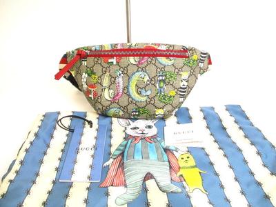 Оригинальная поясная сумка GG Supreme Canvas Higuchi Yuko, сумка-ремень, наплечная сумка #a868, восстановленная