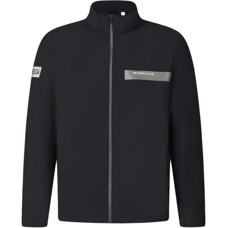 Fila Golf Series Comfortable Warm Versatile Stand Collar Goose Down Jacket Men Jacket Deep-Black A11M445925F-BK