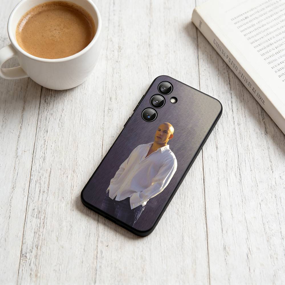 V-Vin Diesel Phone Case For Samsung Galaxy A73,A72,A71,A70,A53,A52,A51,Soft Silicone Black Cover
