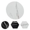 Anti-Scratch Smooth Surface Universal Marble Pattern Hexagon Marble Tea Cup Pad Tea Pad