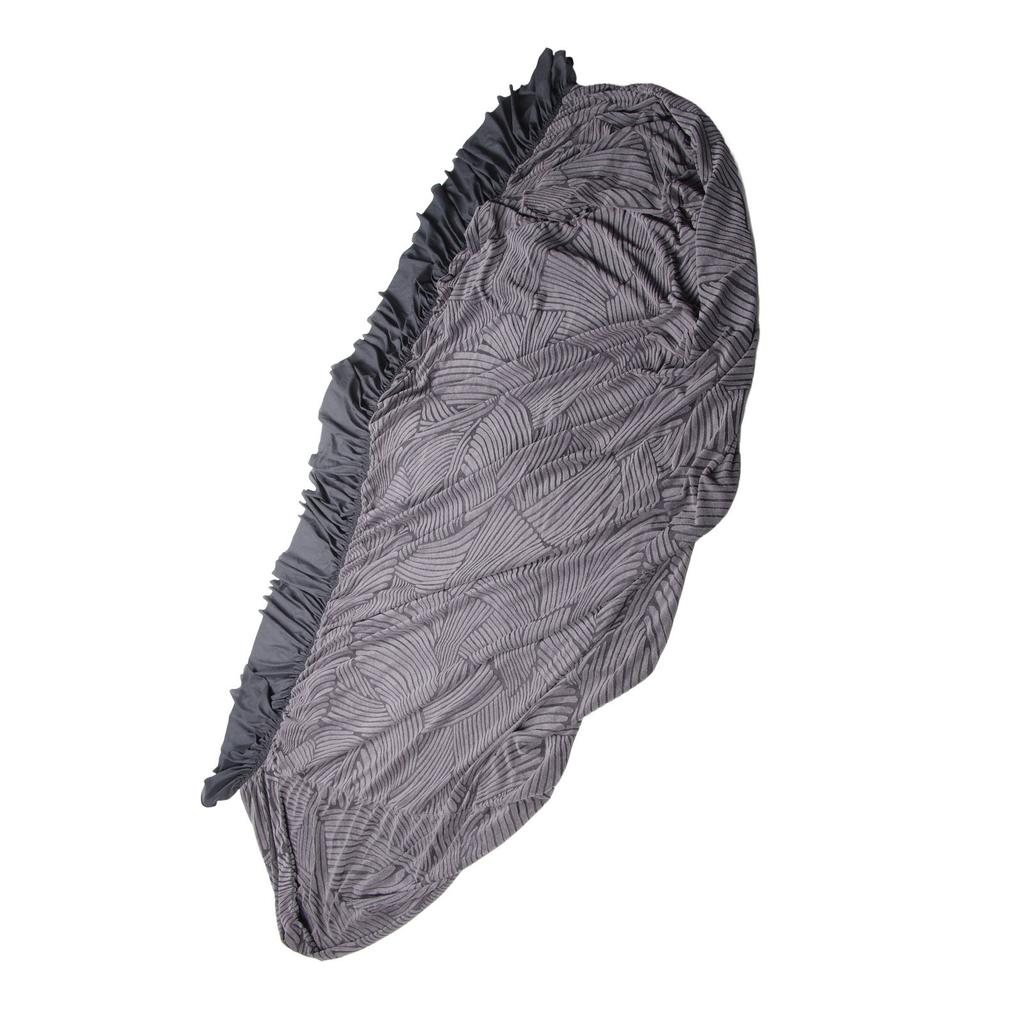 Sofa Cover All Inclusive Skirt Cationic Thickened 190‑230CM with Anti Skid Strip Couch Slipcover for 3 Seat Sofa Black