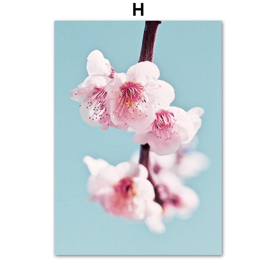 Розовая Сакура, башня Фудзи, бабочка, японская настенная живопись, холст, живопись, постеры и принты, настенные панно для декора гостиной