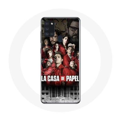 Coque Samsung Galaxy A21S La Casa De Papel Affiche Personnages