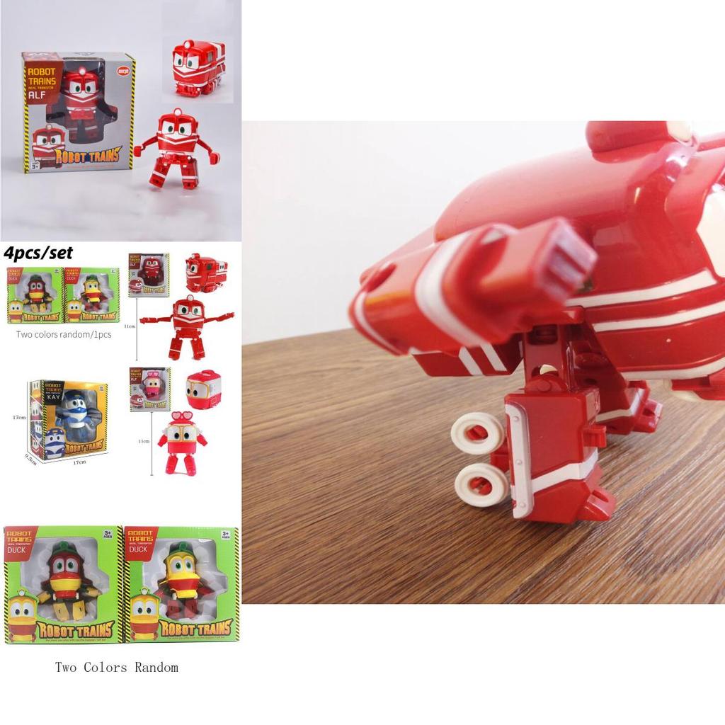Игрушка-трансформер Поезд Робот Rt, фигурка поезда-трансформера, корейский анимационный игрушечный поезд для детей