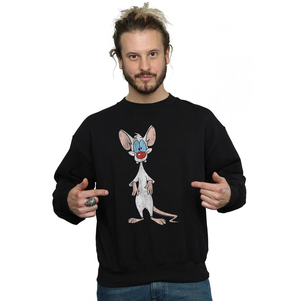 Animaniacs Mens Pinky Classic Pose Sweatshirt