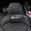 AABHK1 Car Seat Headrest Cushioning Carbon Leather Neck Pillow For Chevrolet Spark Captiva Cruze Malibu Equinox Trax Camaro Blazer