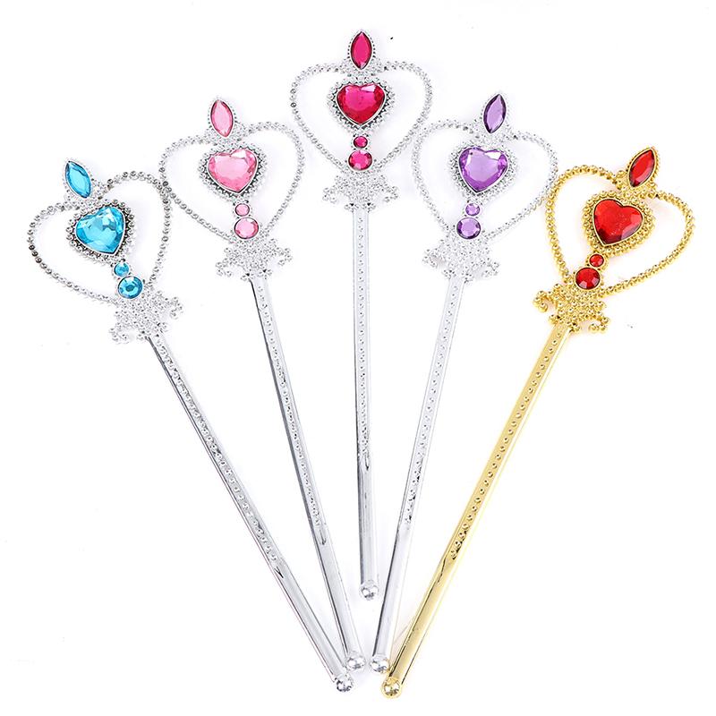 6 шт./компл. Принцесса Корона Волшебная палочка Ожерелье Перчатки Аксессуары Девочки Косметические наборы