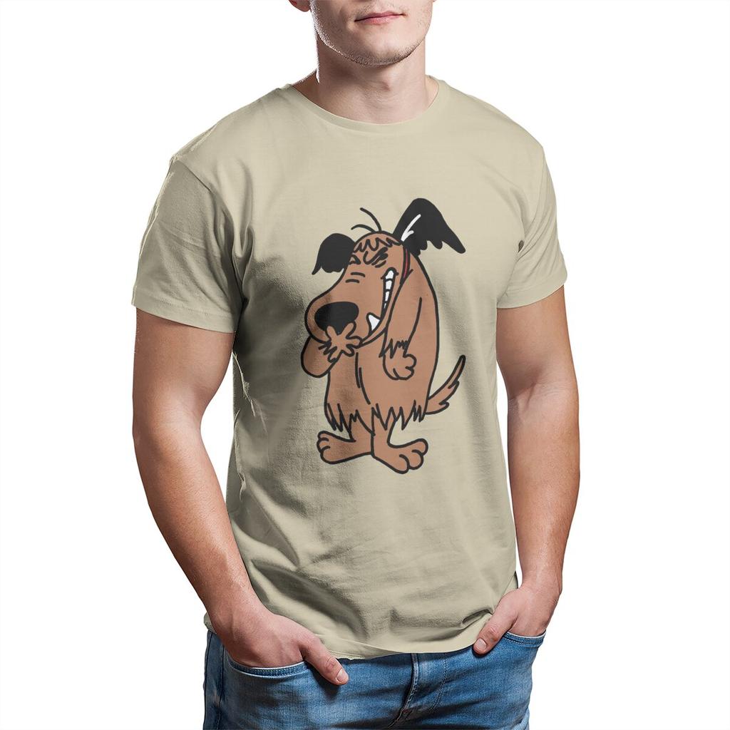 Leisure Muttley Mutley Cartoon Laughing Laugh Dog T-Shirts Men O Neck Cotton T Shirts  Short Sleeve Tee Shirt 6XL Tops