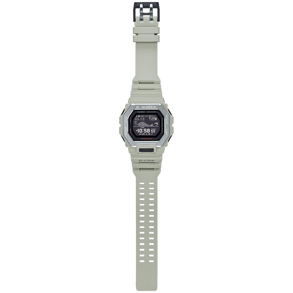 Casio Мужские часы G-SHOCK, G-LIDE Bluetooth, биомассовый пластик, бежевый, GBX-100-8JF [Официальный отечественный продукт]