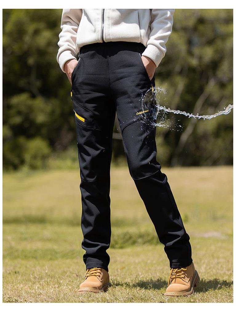 Женские флисовые ветрозащитные водонепроницаемые брюки для осенне-зимнего хайкинга и альпинизма