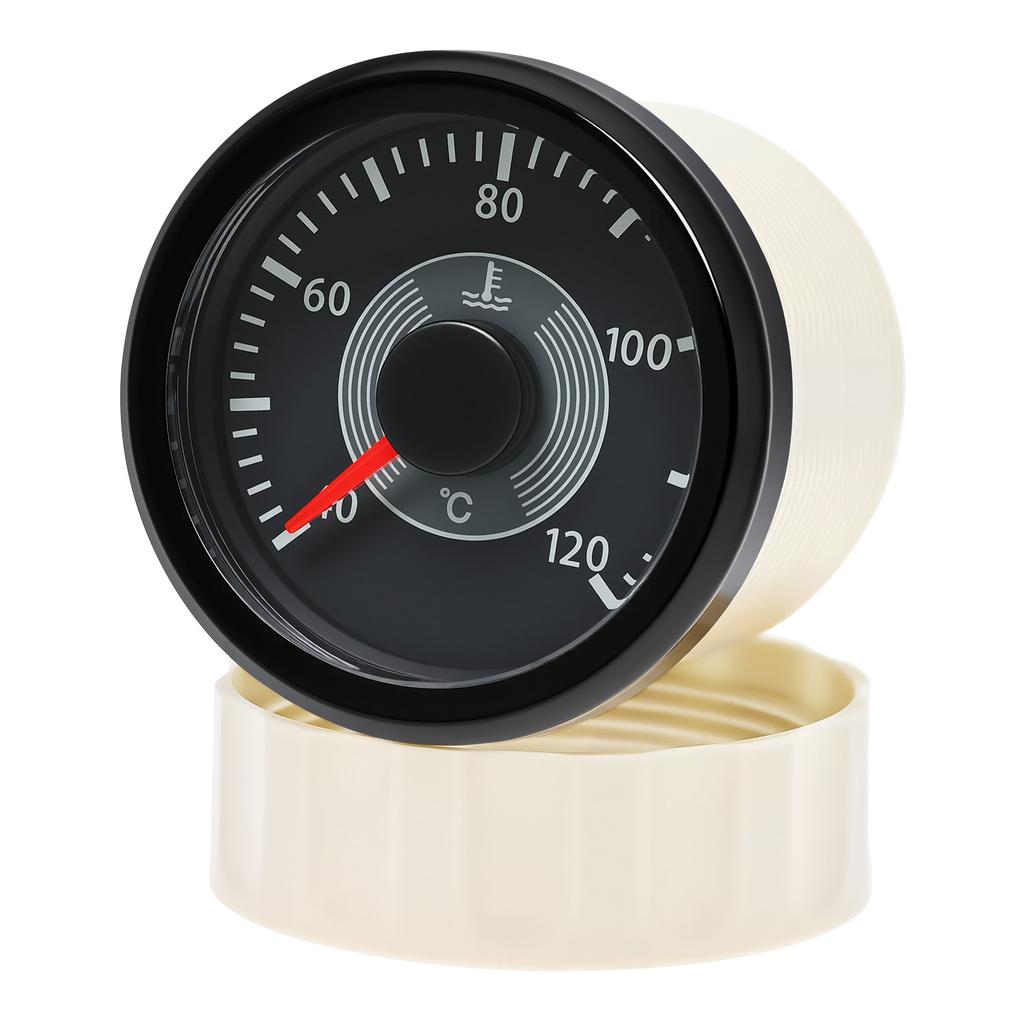 ZMFJH 40~120℃ 52MM Датчик температуры воды с КРАСНОЙ Желтой подсветкой Ретро Классический Измеритель температуры воды для Лодки Автомобиля Водонепроницаемый