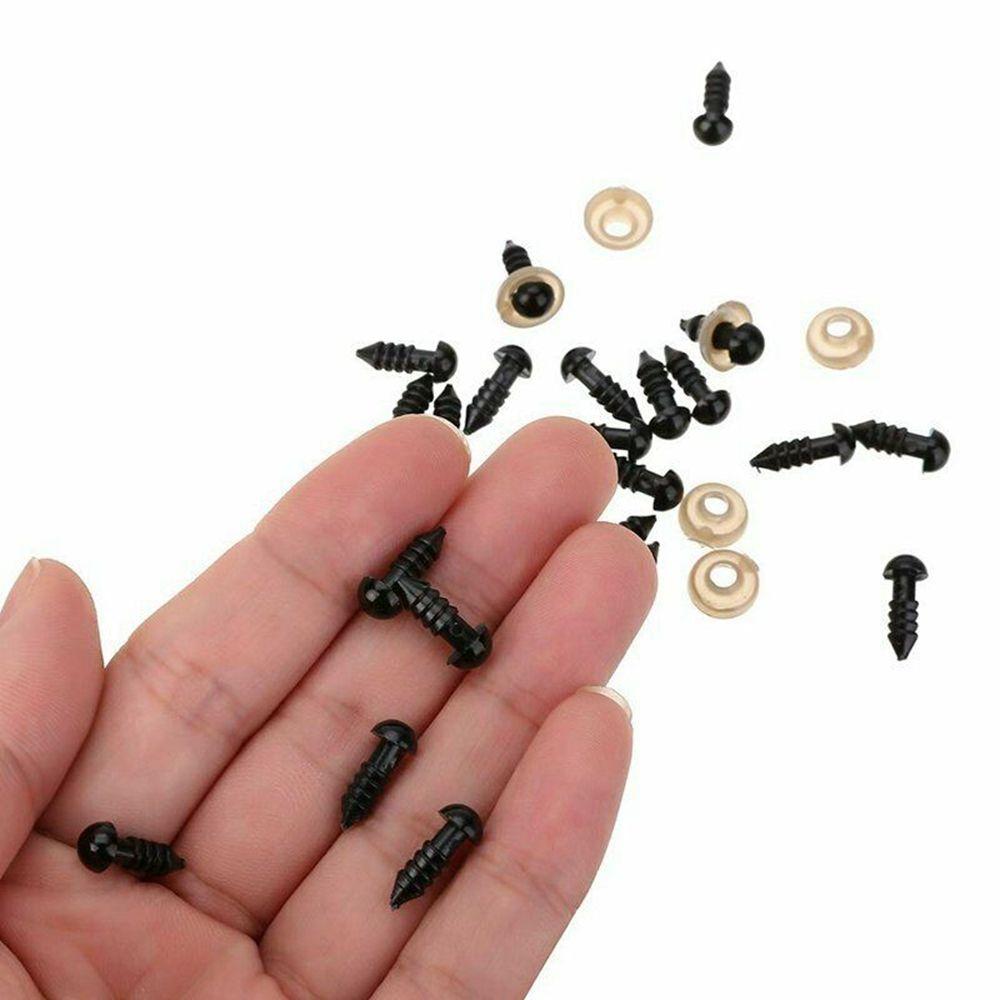 100 pcs/set With Washers DIY Plastic Puppets Eyes Doll Eyes Crafts Making Toy Accessories