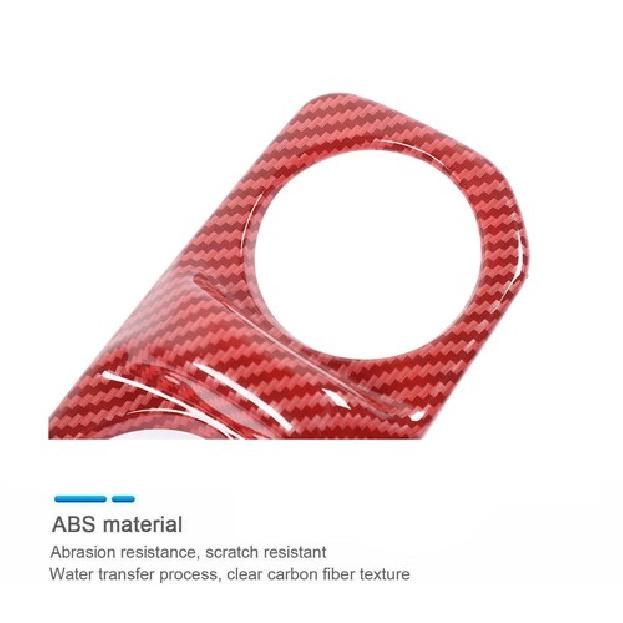 Red Carbon Rear Air Condition Vent Outlet Cover Trim for Jeep Wrangler 2018+