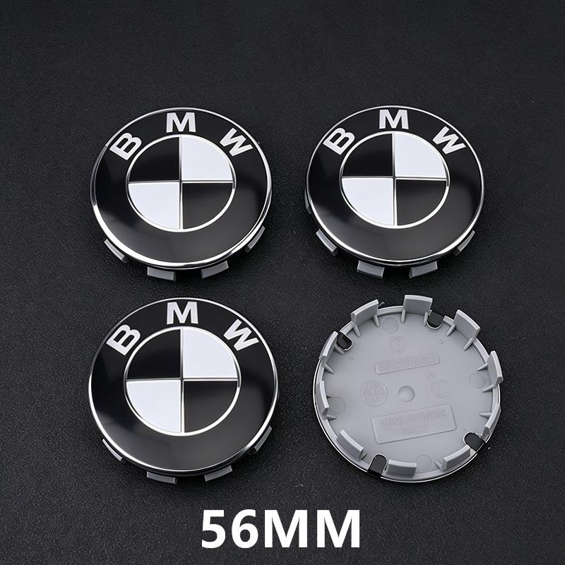 DECW8 4Pc 68mm 56mm Wheel Center Caps Emblem Badge 50th Anniversary For BMW E39 E46 E90 E60 E87 E53 F10 F20 F30 M X3 X5 X6 Accessories