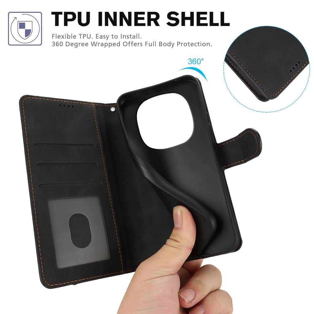 For Xiaomi Poco M8 Pro 5G/Redmi Note 15 Pro+ 5G (Global) Case PU Leather Phone Cover with Wallet Stand