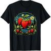 Cool Stawberry Plants by Night for Strawberries Lovers T-Shirt
