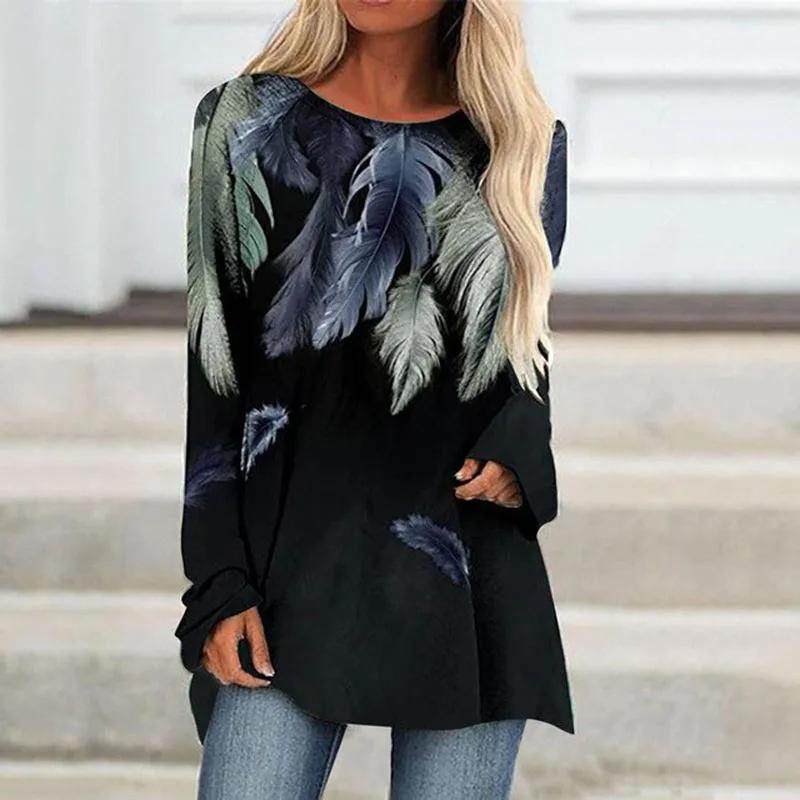 Мягкий и дружелюбный, новинка 2023 года, женский модный и повседневный пуловер с круглым вырезом и длинными рукавами, качественная одежда